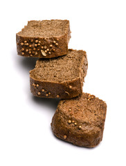 Bread on a white background