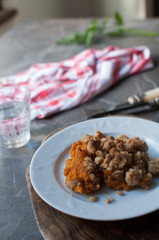 sweet potato crumble