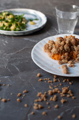 sweet potato crumble