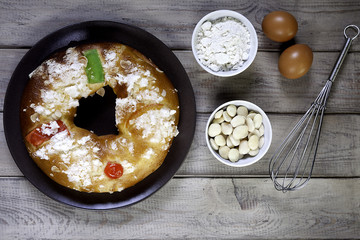 epiphany cake and  ingredients