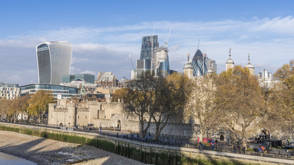 Tower of London and City of London