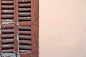 old window sun blind