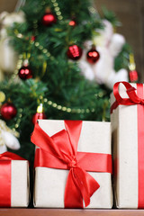 Fototapeta na wymiar presents under the tree Christmas
