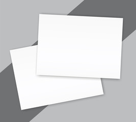 Blank catalogue landscape brochure mockup cover template