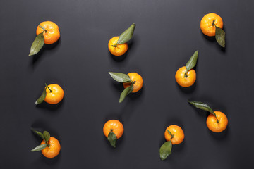 Orange texture with mandarins