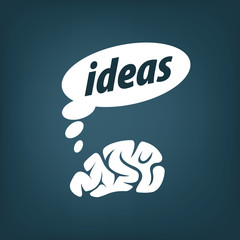 Vector brain logo