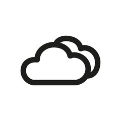 Clouds sky vector icon.