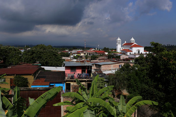 Juayua, El Salvador - A typical Central American Village in Juayua, El Salvador on June, 2015