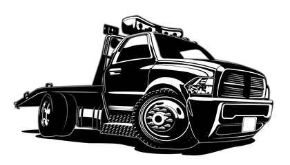 Cartoon tow truck - 182408597
