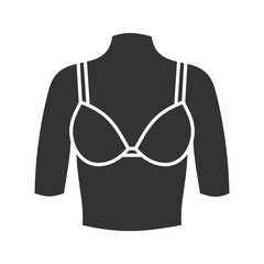 Female breast glyph icon