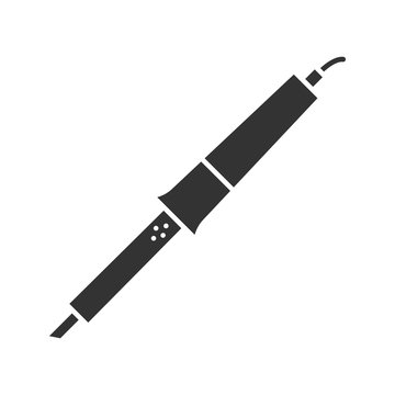 black soldering iron tool clip art preview