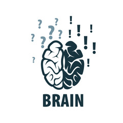 Vector brain logo