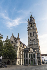 Fototapeta na wymiar Belfry in Ghent, Belgium