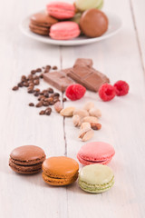 Colorful macarons. 