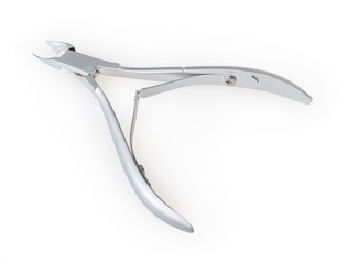 Nail clippers isolated on white background with clipping path