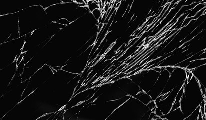 Background and Texture of Broken Screen Glass of Mobile Smart Phone