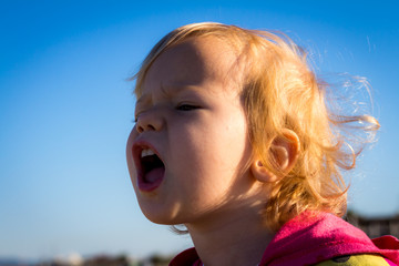 screaming little girl