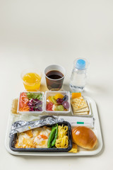 国際線の機内食 flight meal of the international economy