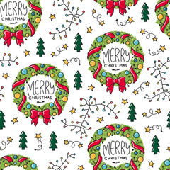 Vector christmas pattern