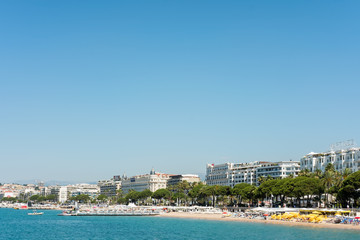 Beach of Cannes, France