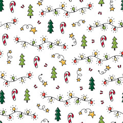 Vector christmas pattern