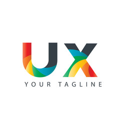 Initial Letter UX Design Logo