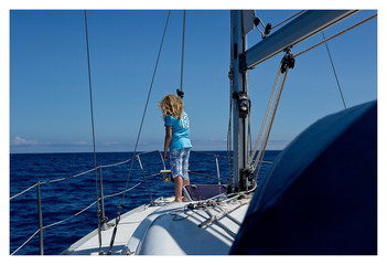 Fototapeta premium Segeln auf dem Atlantik