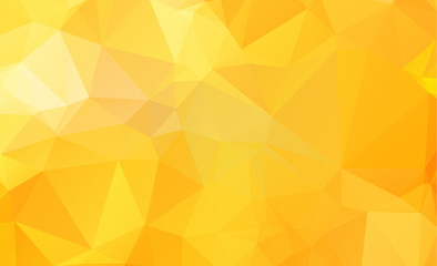 Seamless triangular template. Geometric sample. Repeating routine with triangle shapes. Seamless texture for your design. Pattern can be used for background Yellow vector Pattern