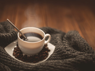 Сup of fragrant coffee