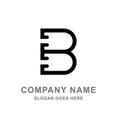 B Letter Logo Vector