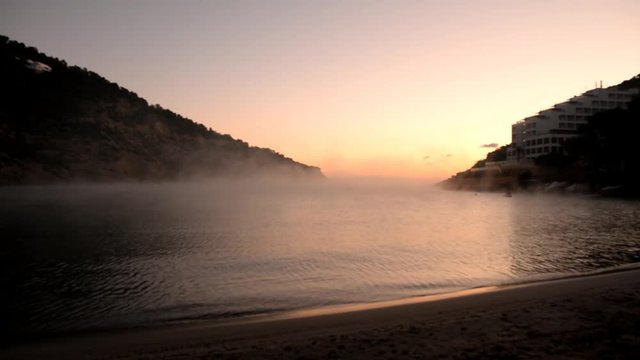 The cala llonga in Santa Eulalia, Ibiza