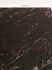 smartphone with broken screen