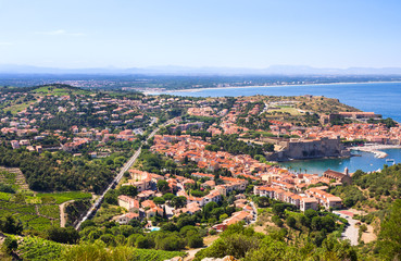 Fototapeta premium View Of Collioure, Languedoc-Roussillon, France, french catalan coast