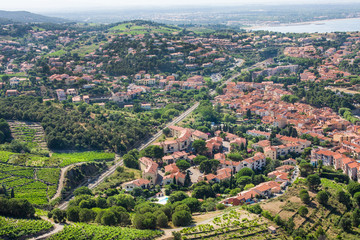 Fototapeta na wymiar View Of Collioure, Languedoc-Roussillon, France, french catalan coast