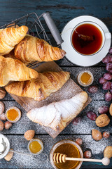 Home Made Croissant with jam