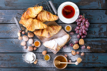 Home Made Croissant with jam