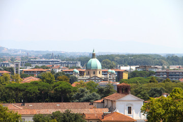 Fototapeta na wymiar View of the Monastery-sanctuary of St. Gemma Galliano