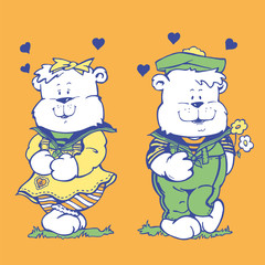 Couple of teddy bears
