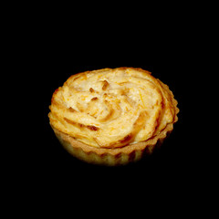 Tarte on black backround