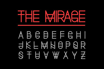 Obraz premium Modern style font