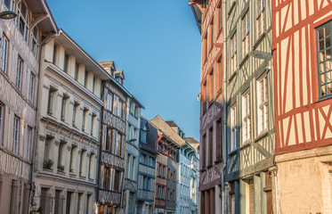 Fototapeta premium Maisons à Pans de Bois & ruelle de Rouen