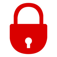 Isolated padlock illustration