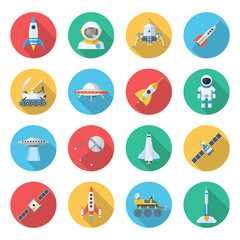 Space ship icon set