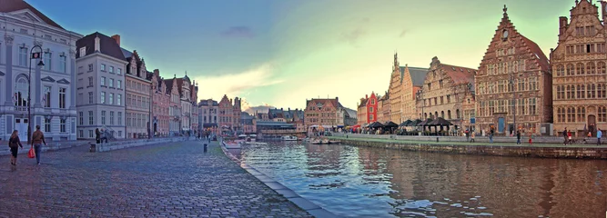 Abwaschbare Fototapete Gent, Flandern, Belgien © Pictarena