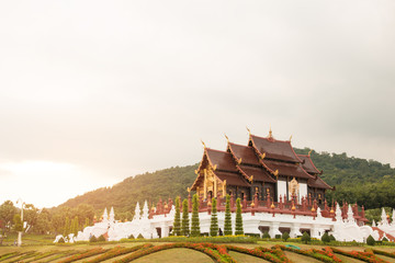 The Royal Flora Ratchaphruek Park at Chiang Mai, Thailand.