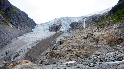 The Buarbreen glacier (Folgefonna National Park) in Odda, Hordaland, Norway