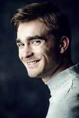 smiling handsome guy