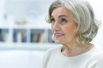 Portrait of beautiful old woman