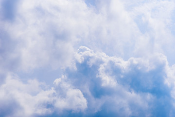 Blue sky with cloud in the morning.