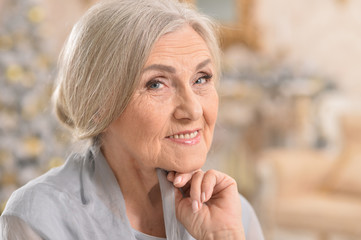 Naklejka premium Portrait of beautiful old woman